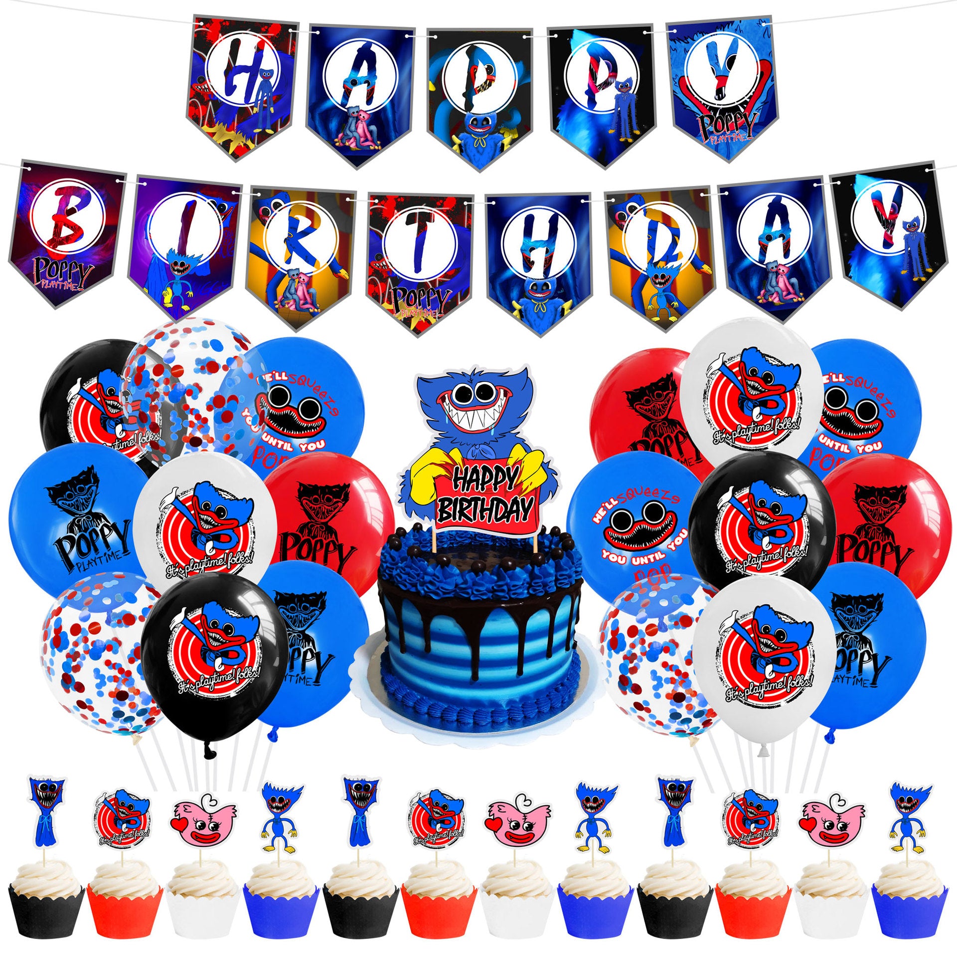 Poppy Playtime Birthday Party Decorations.