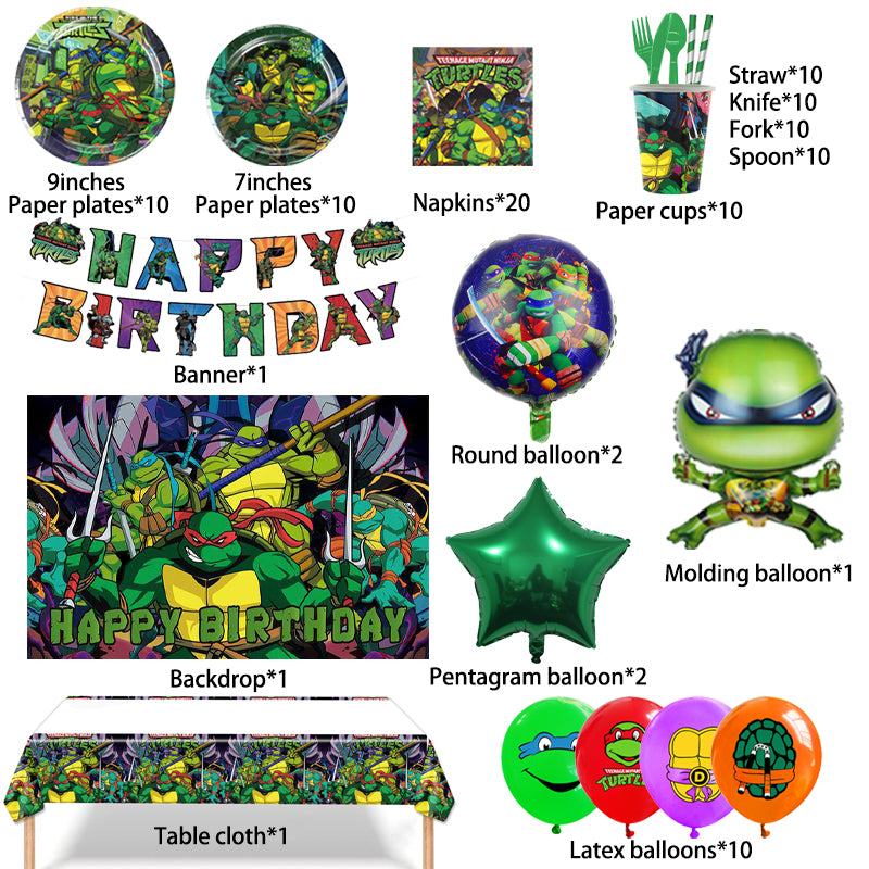 Teenage Mutant Ninja Turtles Birthday Party Supplies.