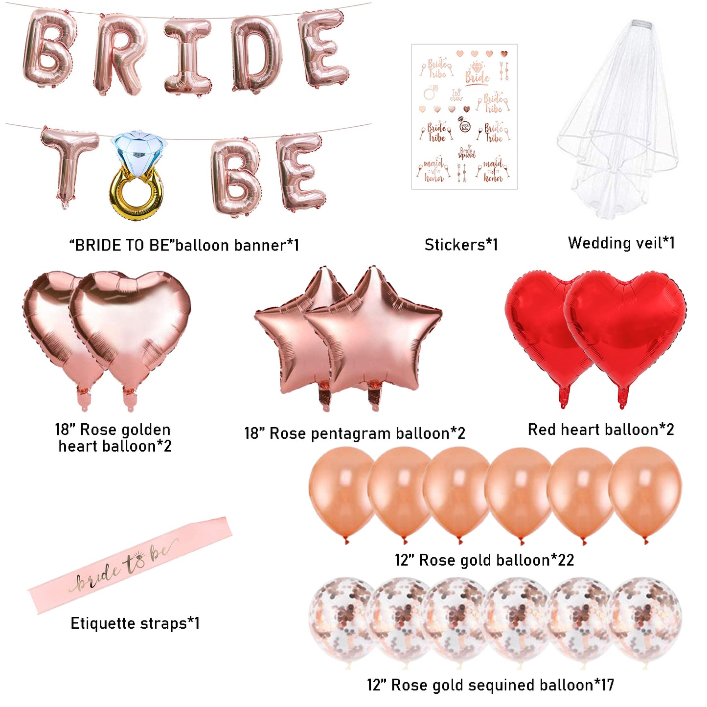 Bachelorette, Bridal Party Decorations.