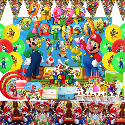 Super Mario Birthday Decoration Supplies - Party Corner - BM Trading