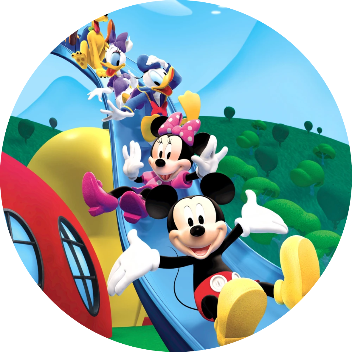 Mickey and Minnie Mouse