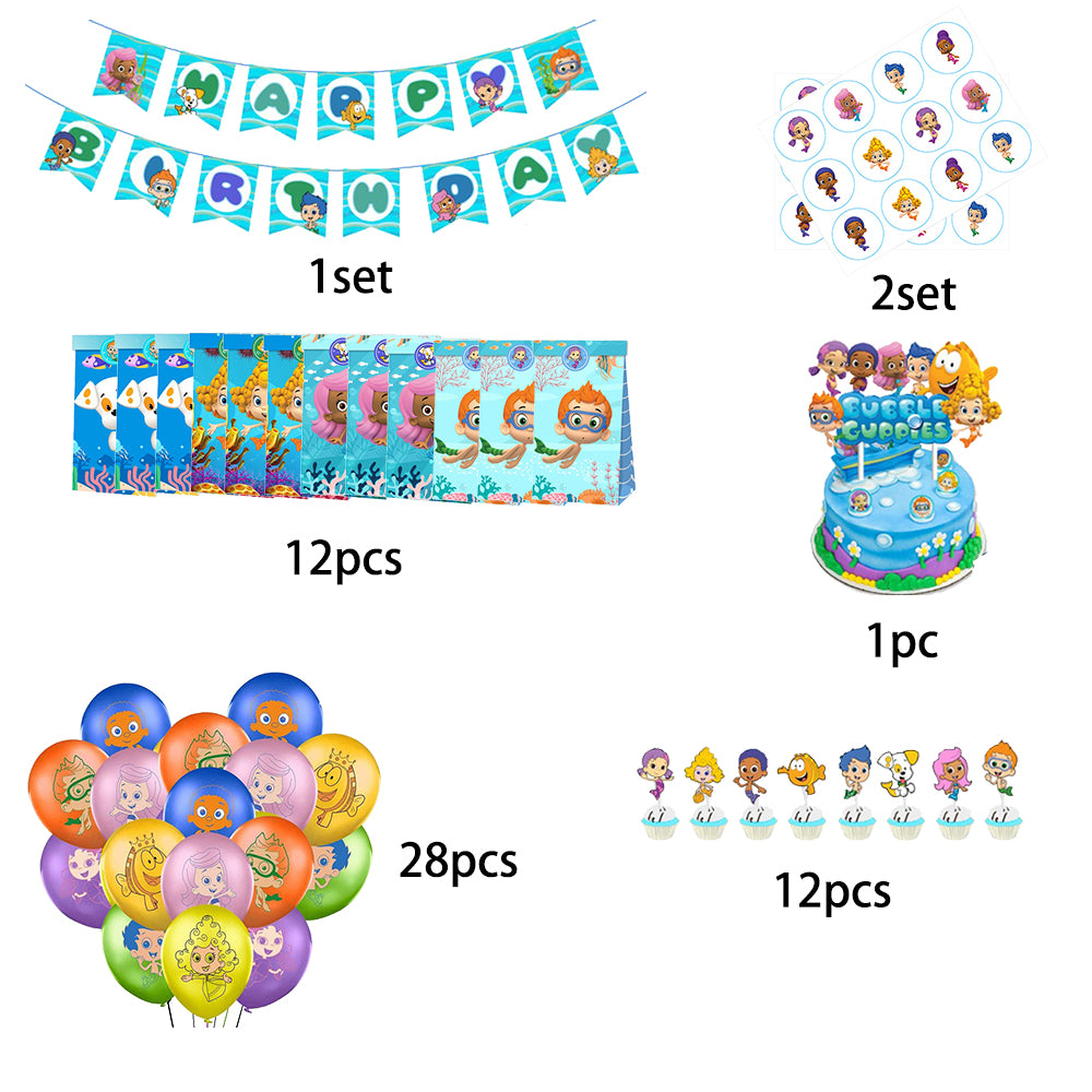 Bubble Guppies Birthday Party Decorations.