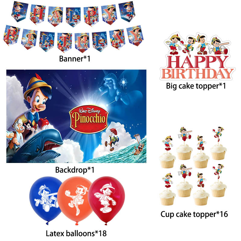 Pinocchio Birthday Party Decorations.