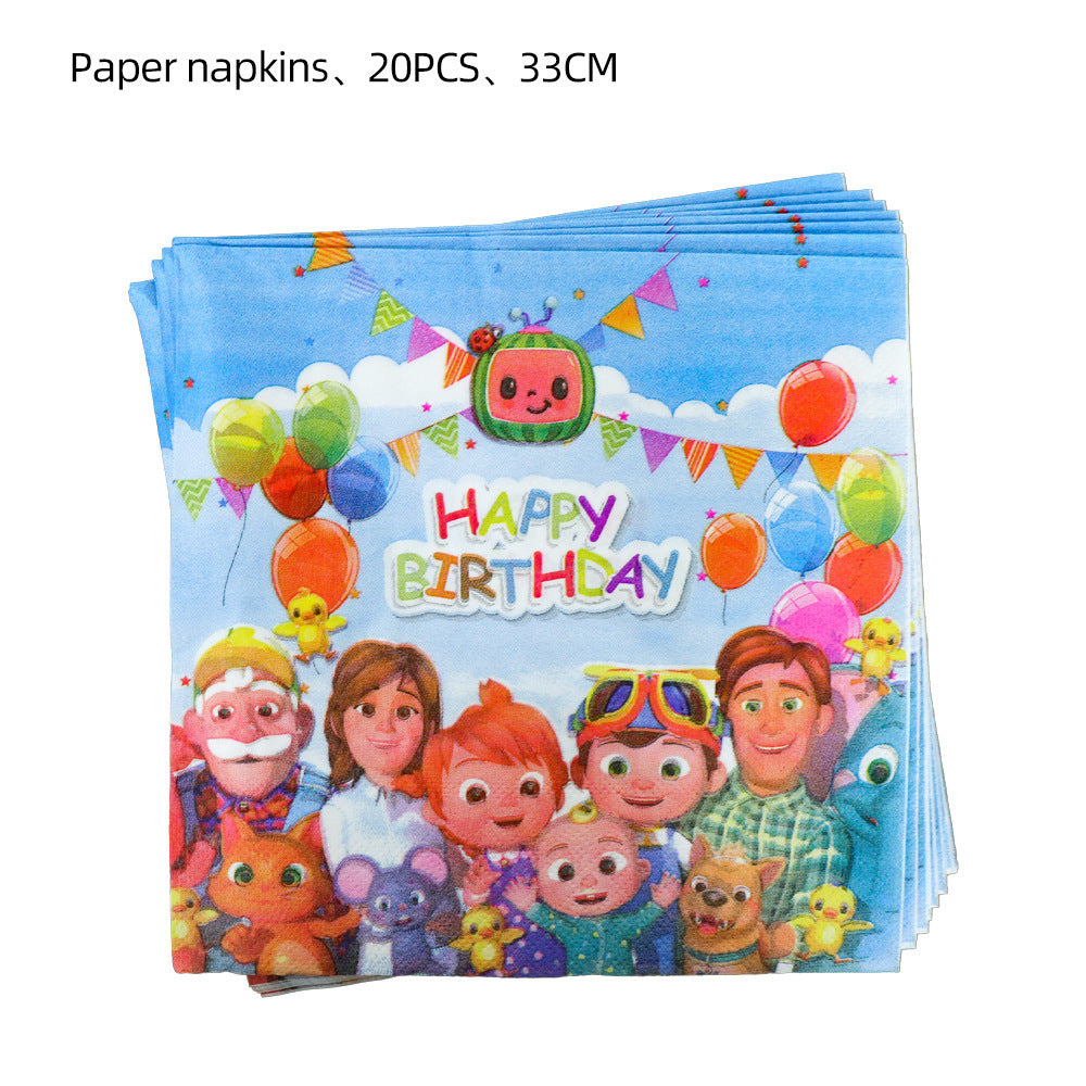 CocoMelon Birthday Party Supplies.