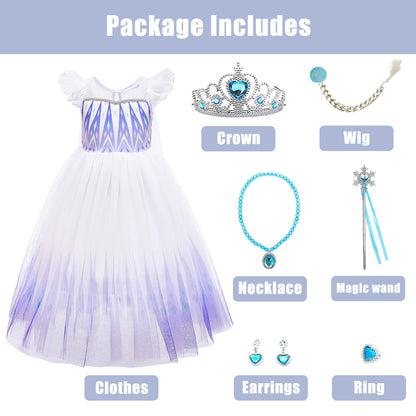 Frozen Elsa Costume with Accessories.