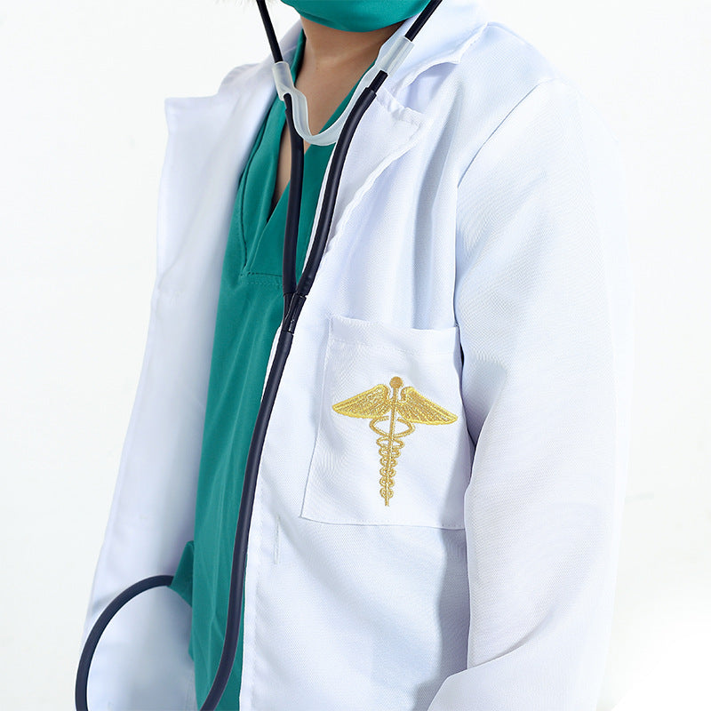Doctor Surgical Gown (Green) with Accessories.