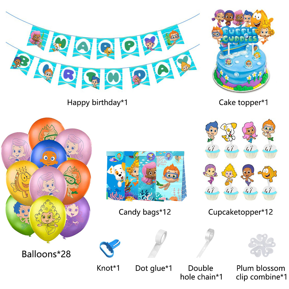 Bubble Guppies Birthday Party Decorations.