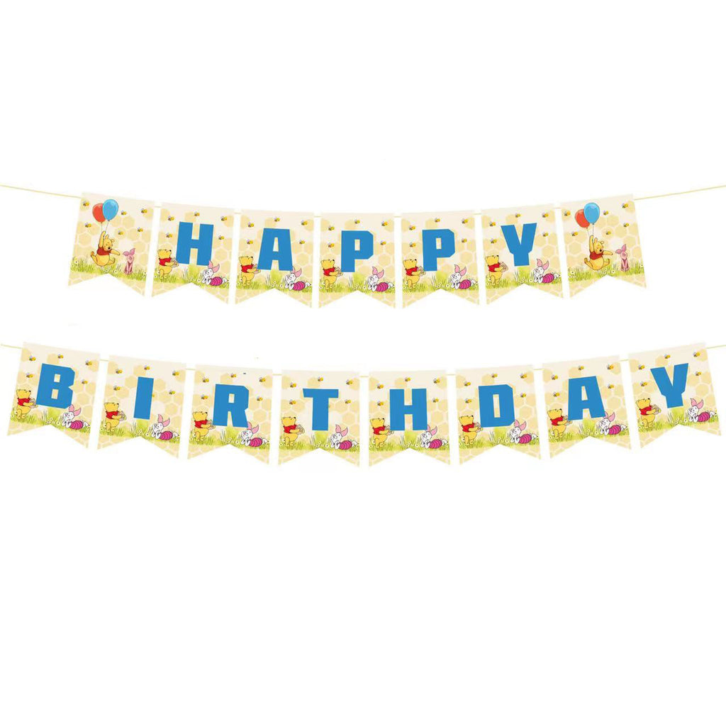 Winnie The Pooh Bear Birthday Supplies, Party Corner provides Winnie the pooh bear birthday decorations in UAE, Saudia, Qatar, Bahrain, and Oman. Get birthday party balloons, and much more. Order now!, Party Supply Kits, Party Corner