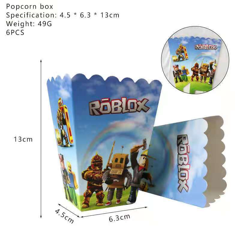 Roblox Blue Birthday Party Supplies.