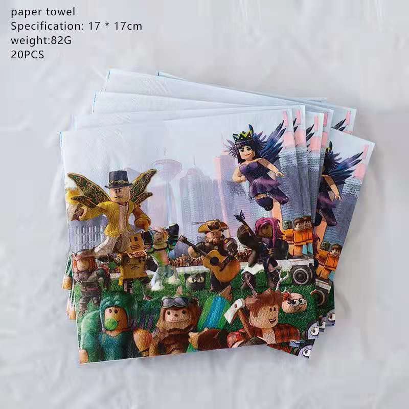 Roblox Red Birthday Party Supplies.