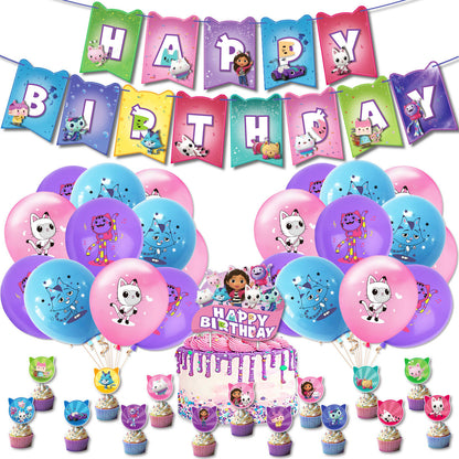 Gabby Dollhouse Birthday Party Decorations