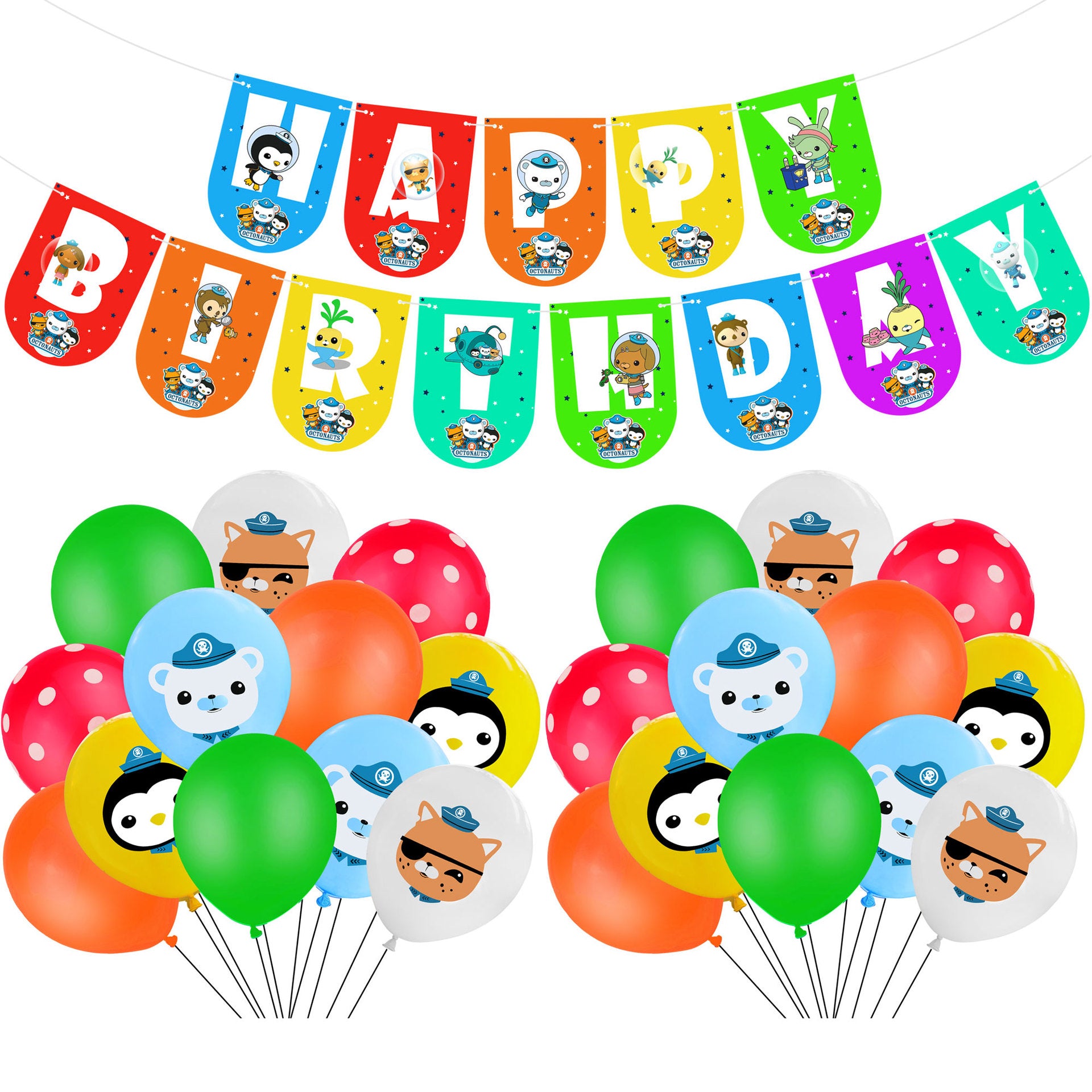 Octonauts Birthday Decorations, Party Corner provides The octonauts birthday decoration supplies in UAE, Saudia, Qatar, Bahrain, and Oman. Get birthday party balloons, and much more. Order now!, Party Supply Kits, Party Corner