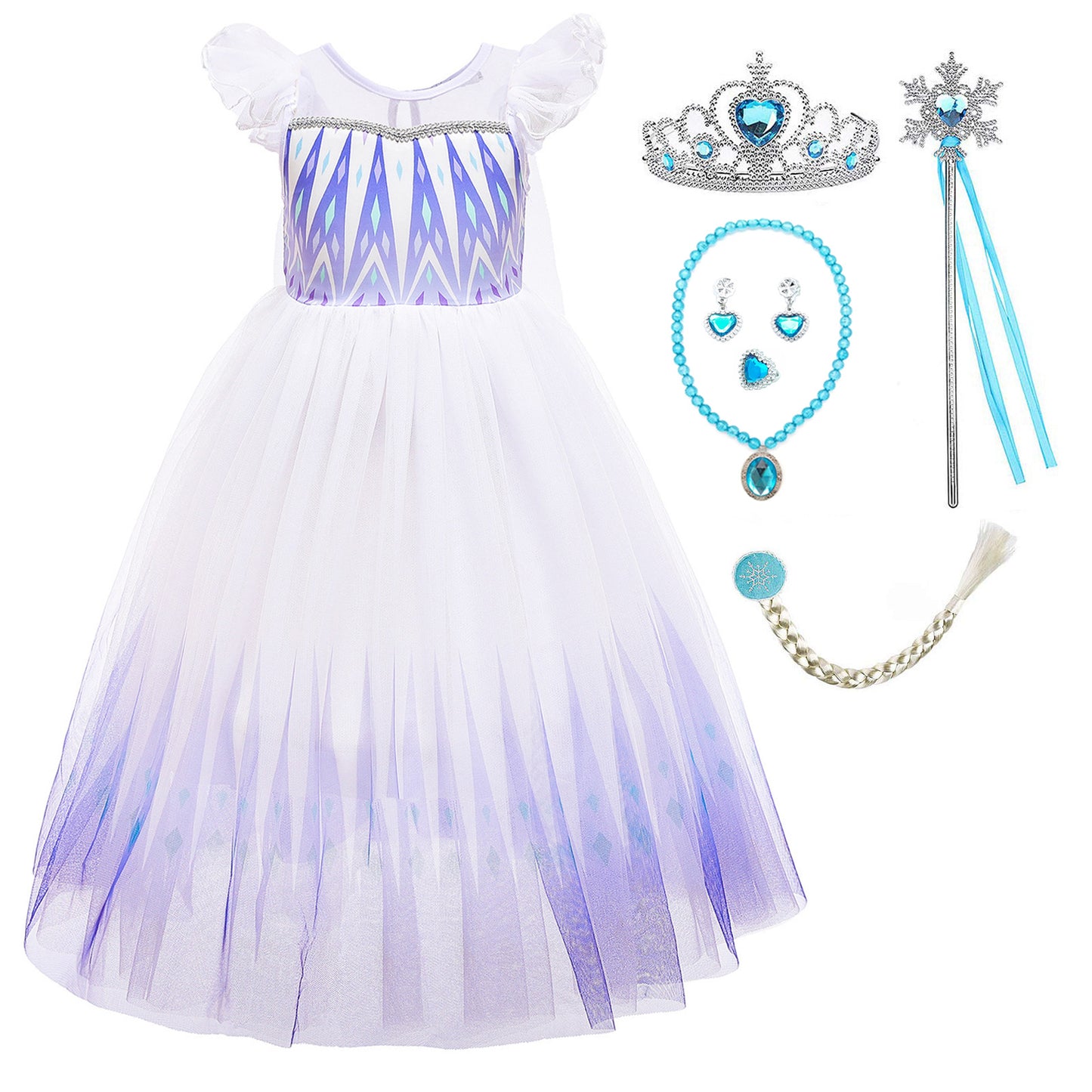 Frozen Elsa Costume with Accessories