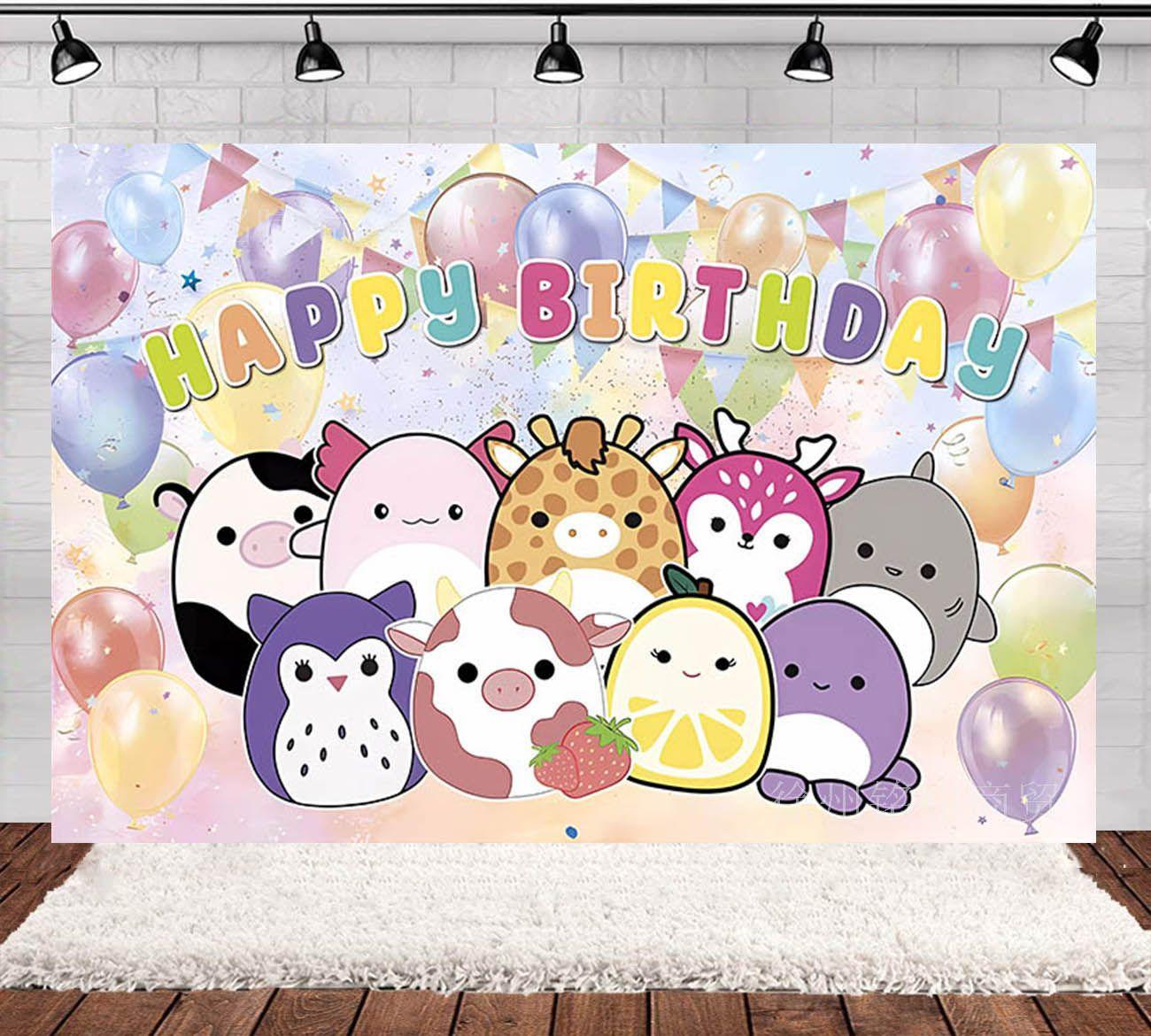 Squishmallows Birthday Party Decorations.
