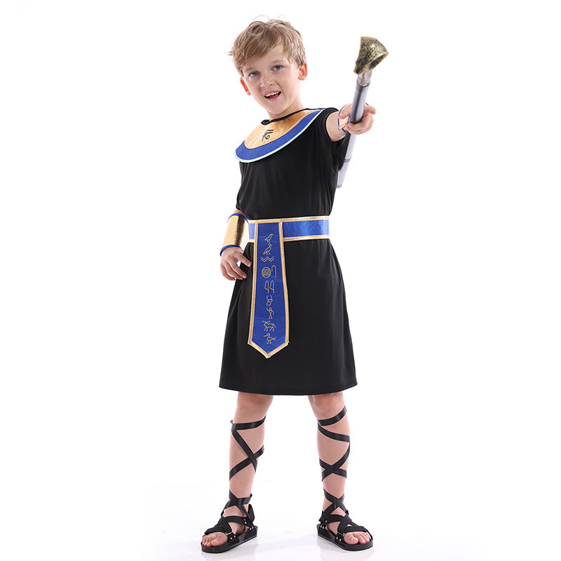 Egyptian Pharaohs Prince Black Costume.