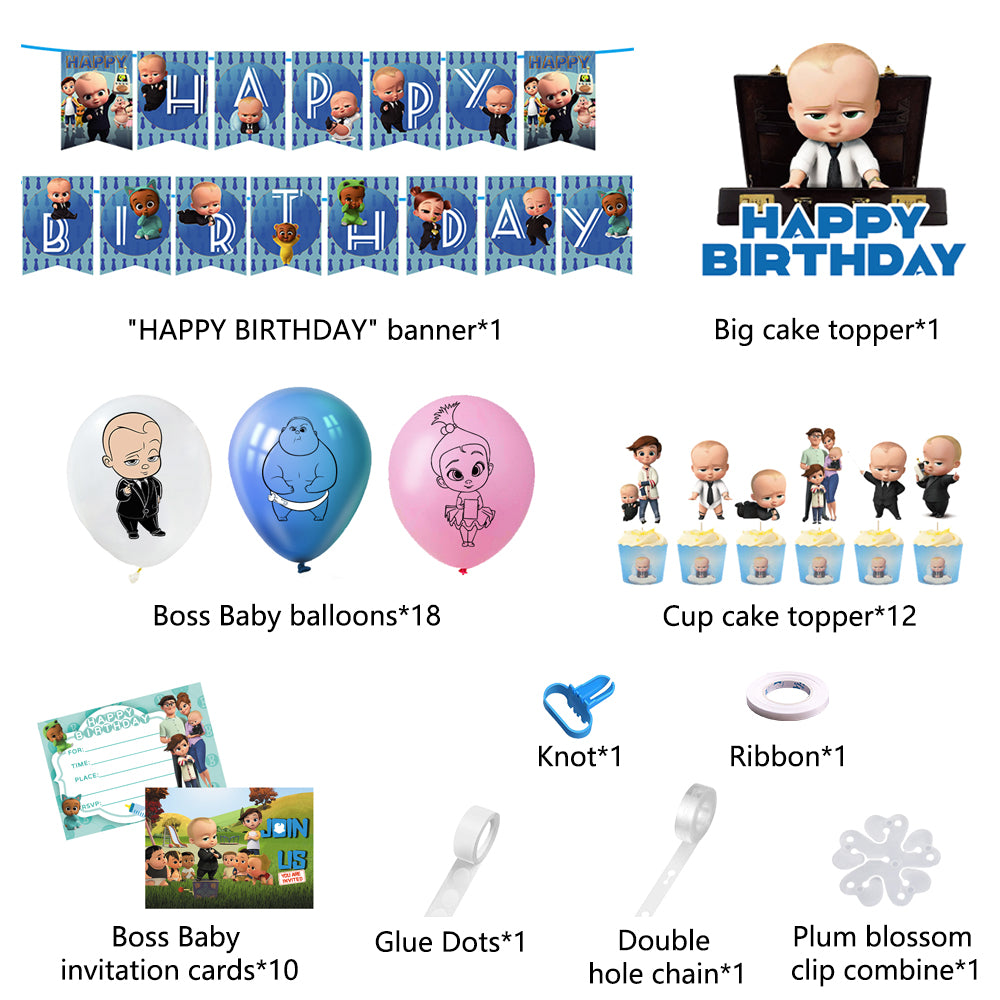 Baby Boss Birthday Birthday Party Decorations.