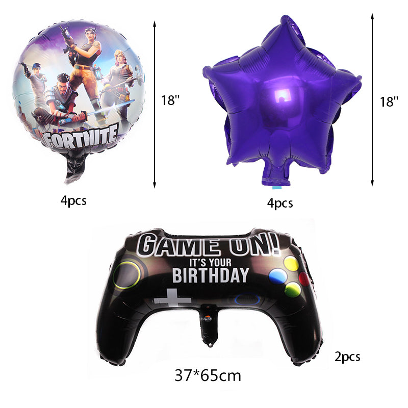 Fortnite Birthday Party Supplies, Party Corner provides Fortnite Birthday Party Supplies in UAE, Saudia, Qatar, Bahrain, and Oman. Get birthday party decorations and much more. Order Now!, Party Supply Kits, Party Corner