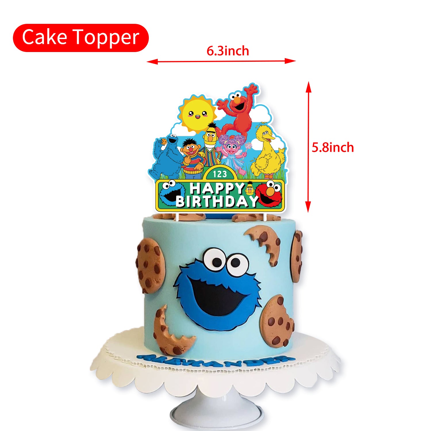 Sesame Street Birthday Party Supplies, Sesame Street Supplies, Party Supply Kits, Party Corner
