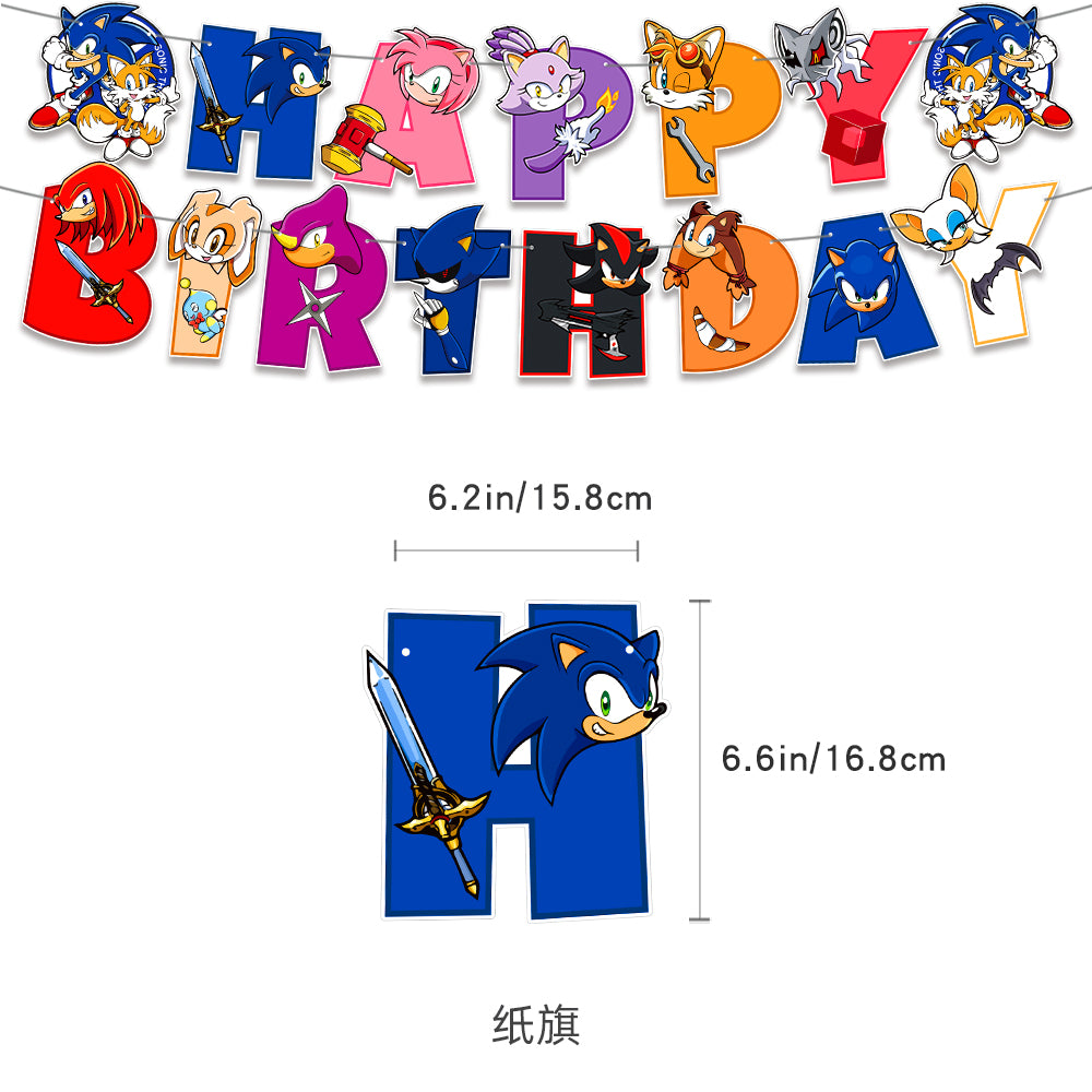 Sonic The Hedgehog Birthday Party Supplies.