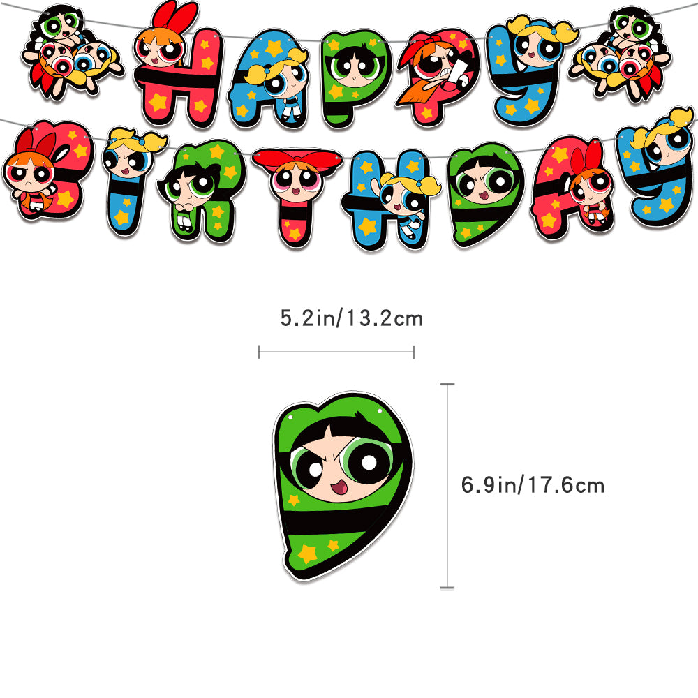 The Powerpuff Girls Birthday Decorations.
