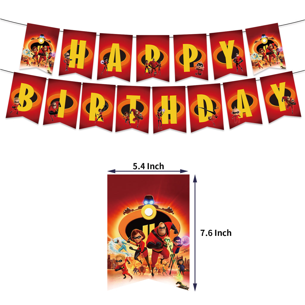 The Incredibles Birthday Decorations