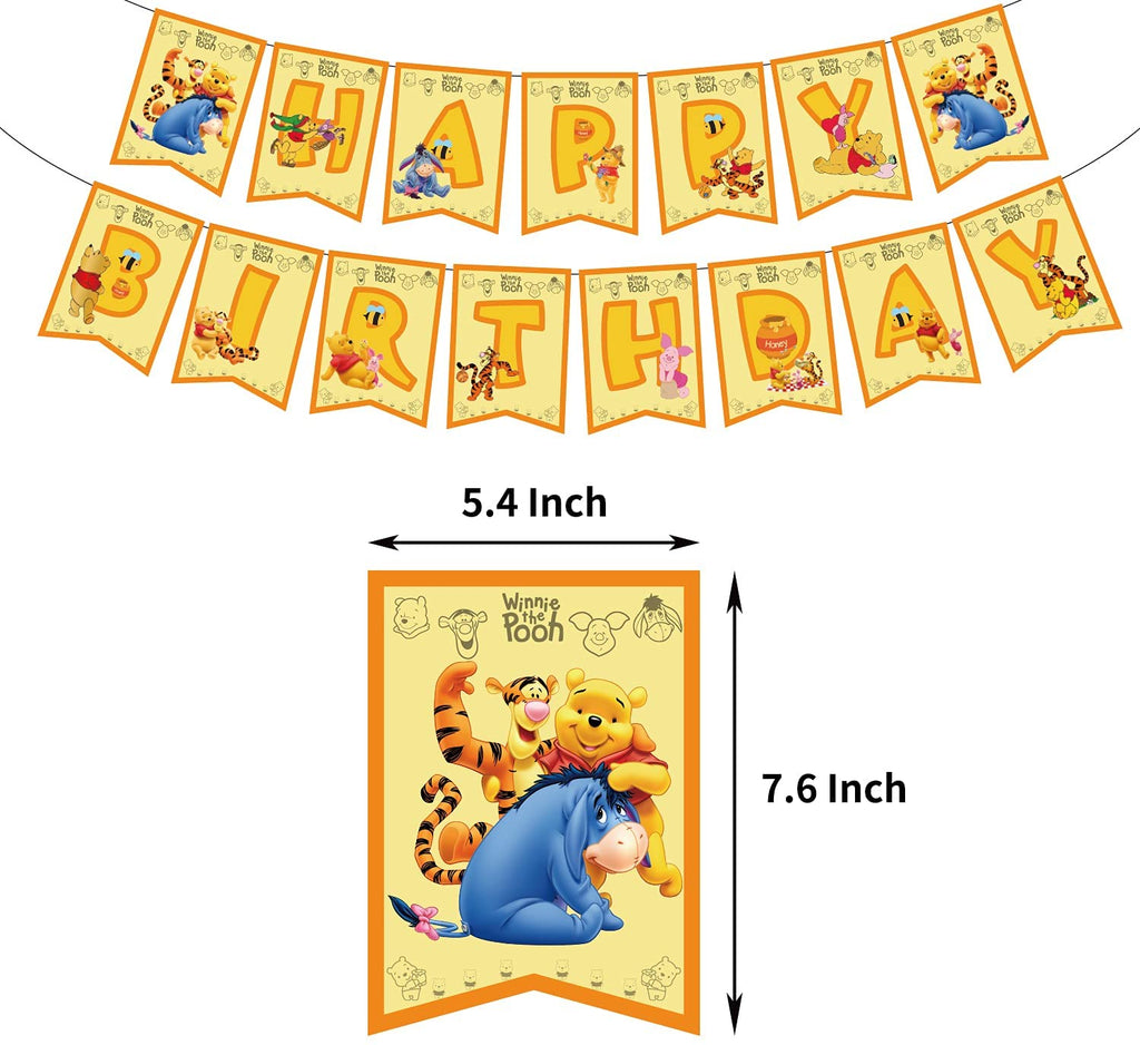 Winnie The Pooh Bear Birthday Decorations.