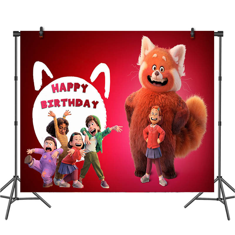 Turnning Red Birthday Decoration Supplies.