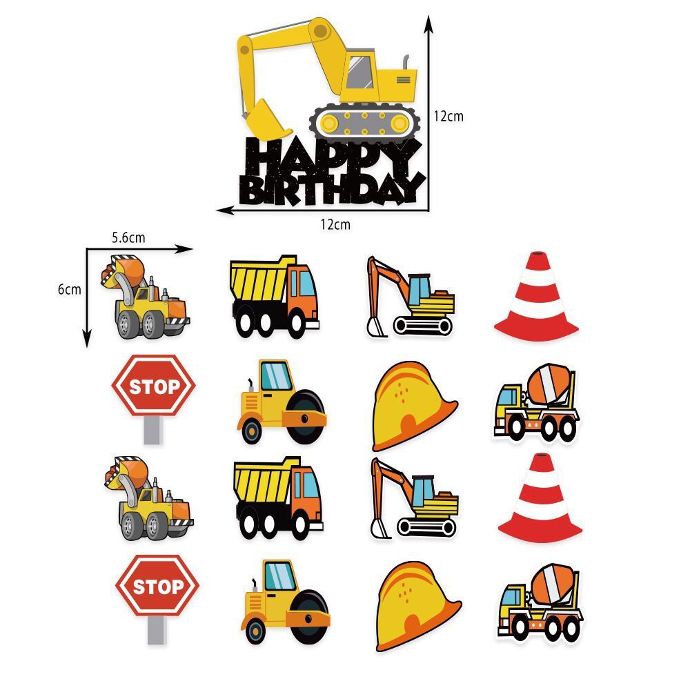 Construction Cars Birthday Party Decorations.