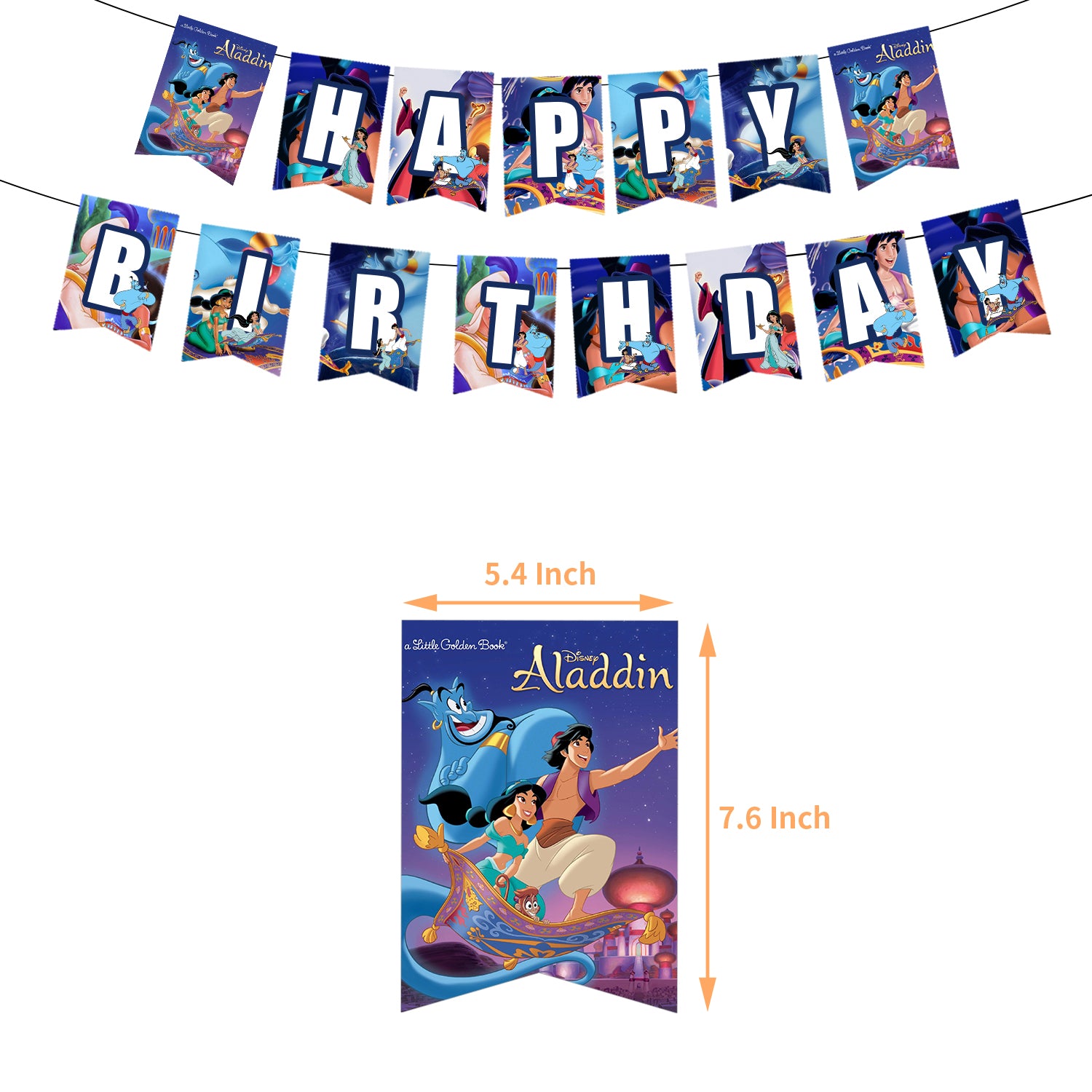 Aladdin and Jasmine Birthday Party Decorations.