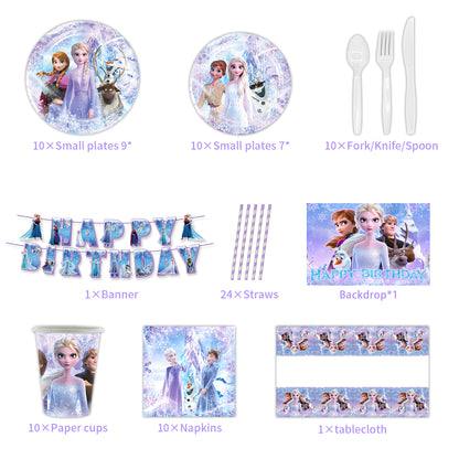 Frozen Birthday Party Cutlery Supplies