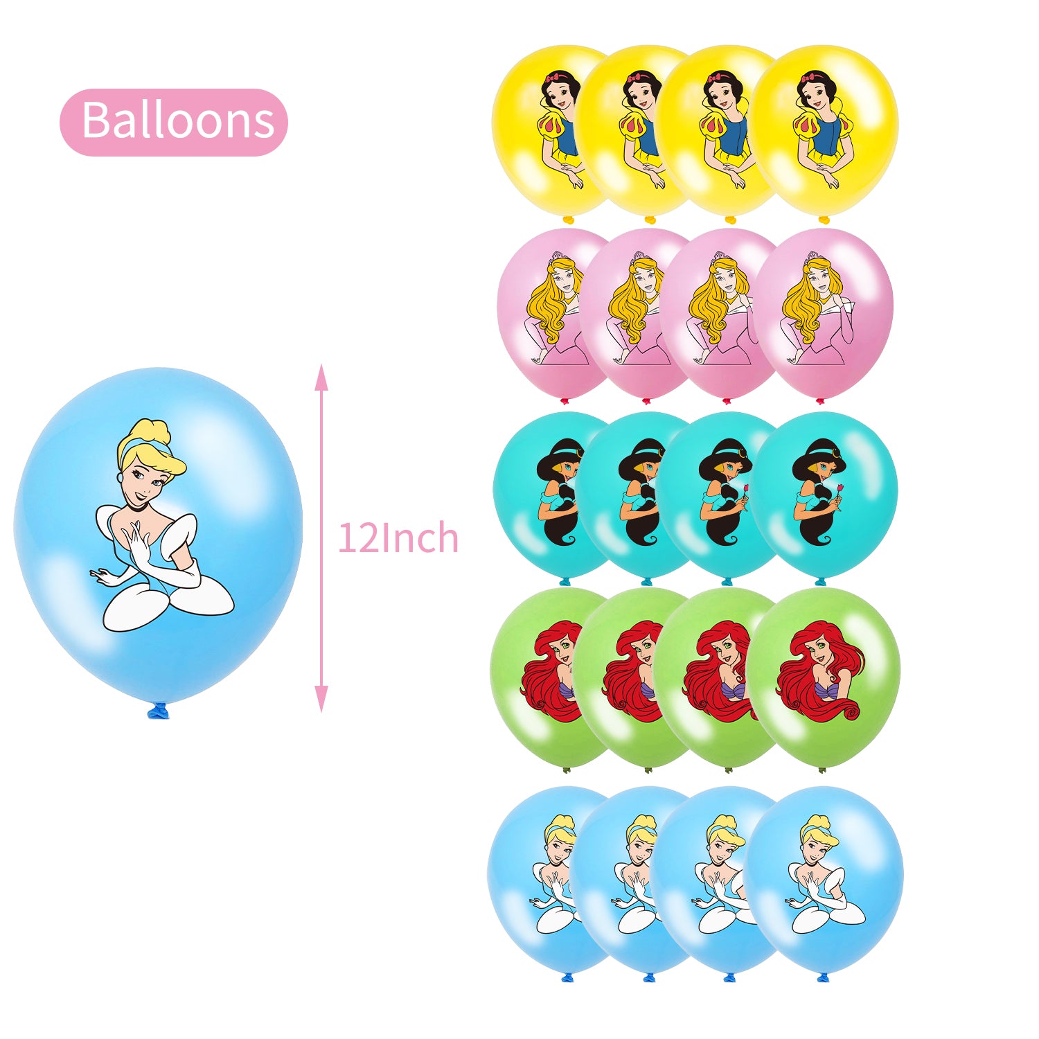 Disney Princess Birthday Party Supplies.