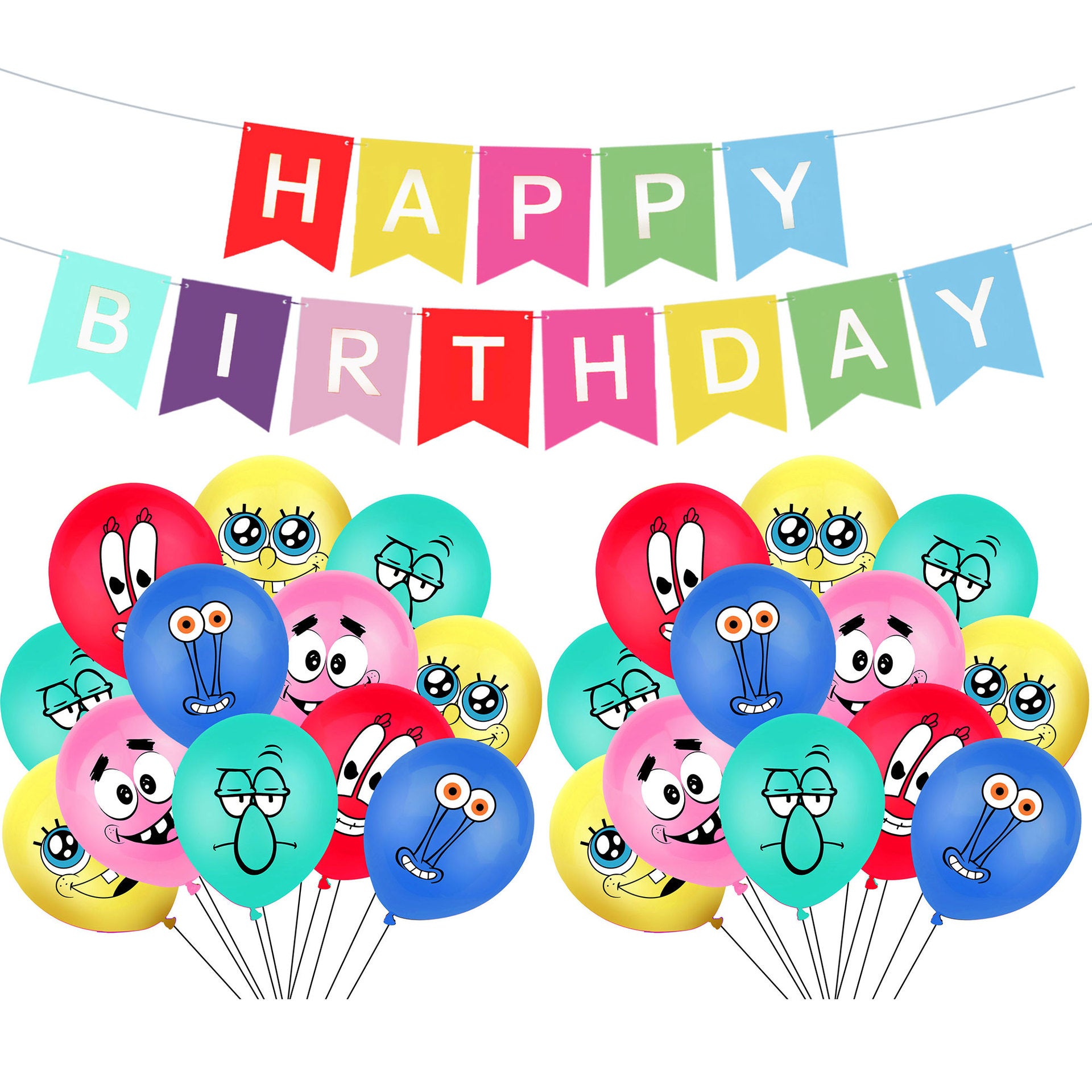 Spongebob Birthday Party Decorations, Party Corner provides Spongebob birthday party decorations in UAE, Saudia, Qatar, Bahrain, and Oman. Get birthday party balloons, and much more. Order now!, Party Supply Kits, Party Corner