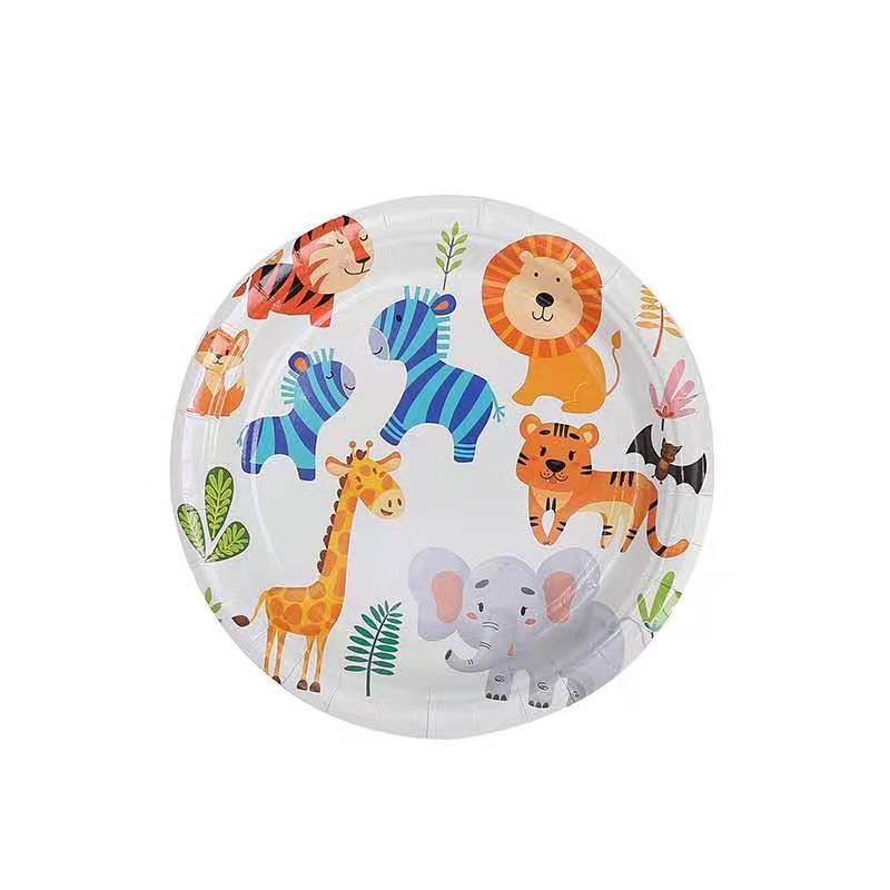 Jungle Birthday Cutlery Supplies, Party Corner provides Jungle Birthday Cutlery Supplies in UAE, Saudia, Qatar, Bahrain, and Oman. Get birthday party balloons and much more. Order now!, Party Supply Kits, Party Corner