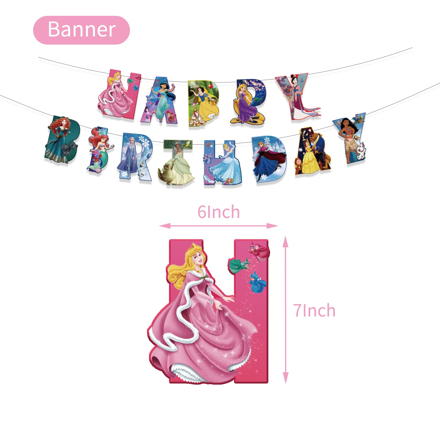 Disney Princess Birthday Party Supplies.