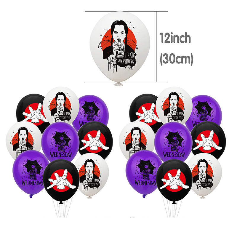 Wednesday Birthday Party Decorations.