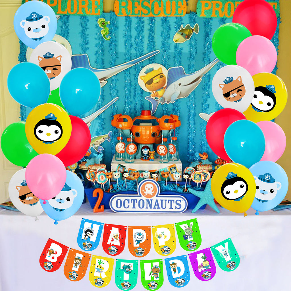 Octonauts Birthday Decorations, Party Corner provides The octonauts birthday decoration supplies in UAE, Saudia, Qatar, Bahrain, and Oman. Get birthday party balloons, and much more. Order now!, Party Supply Kits, Party Corner