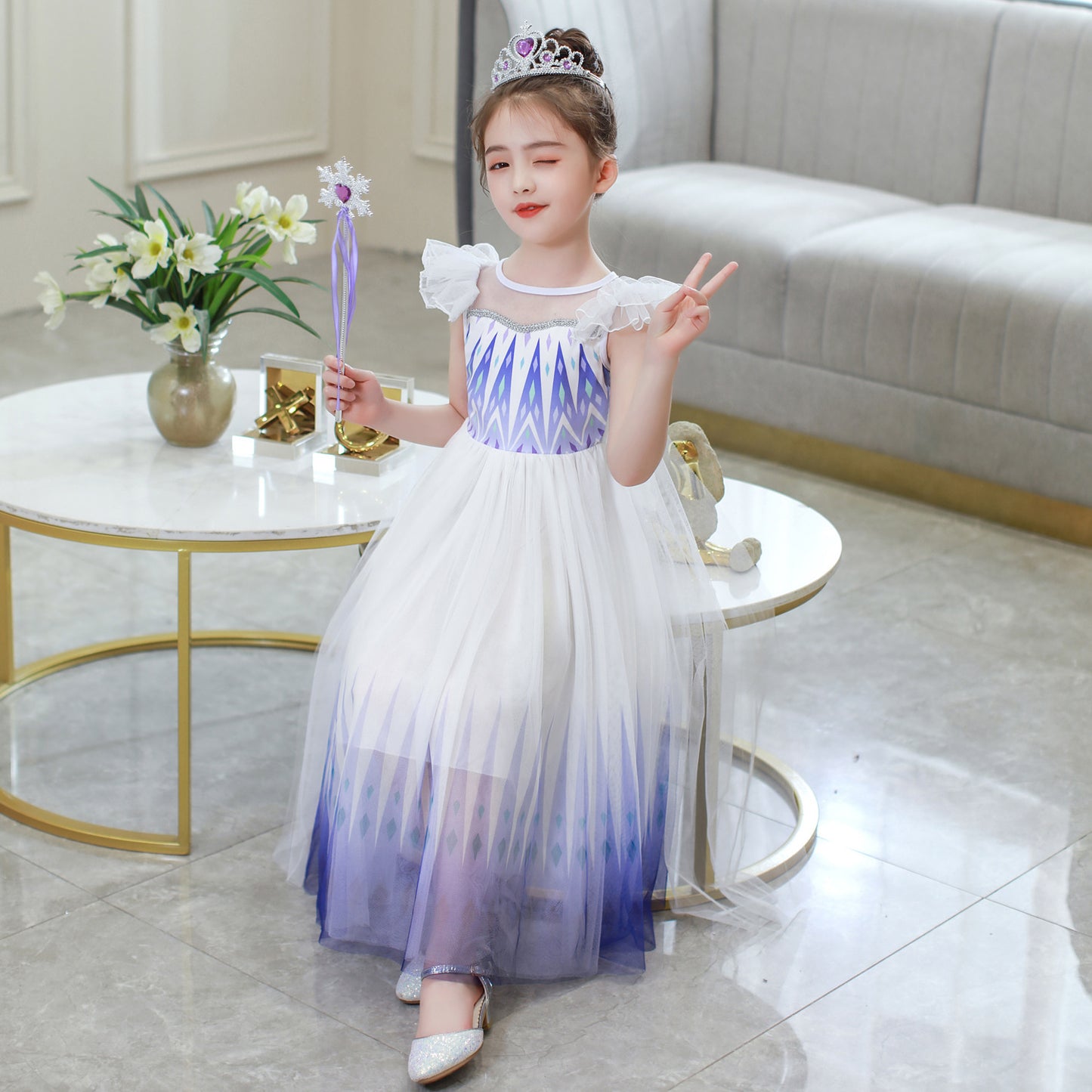 Frozen Elsa Costume with Accessories.