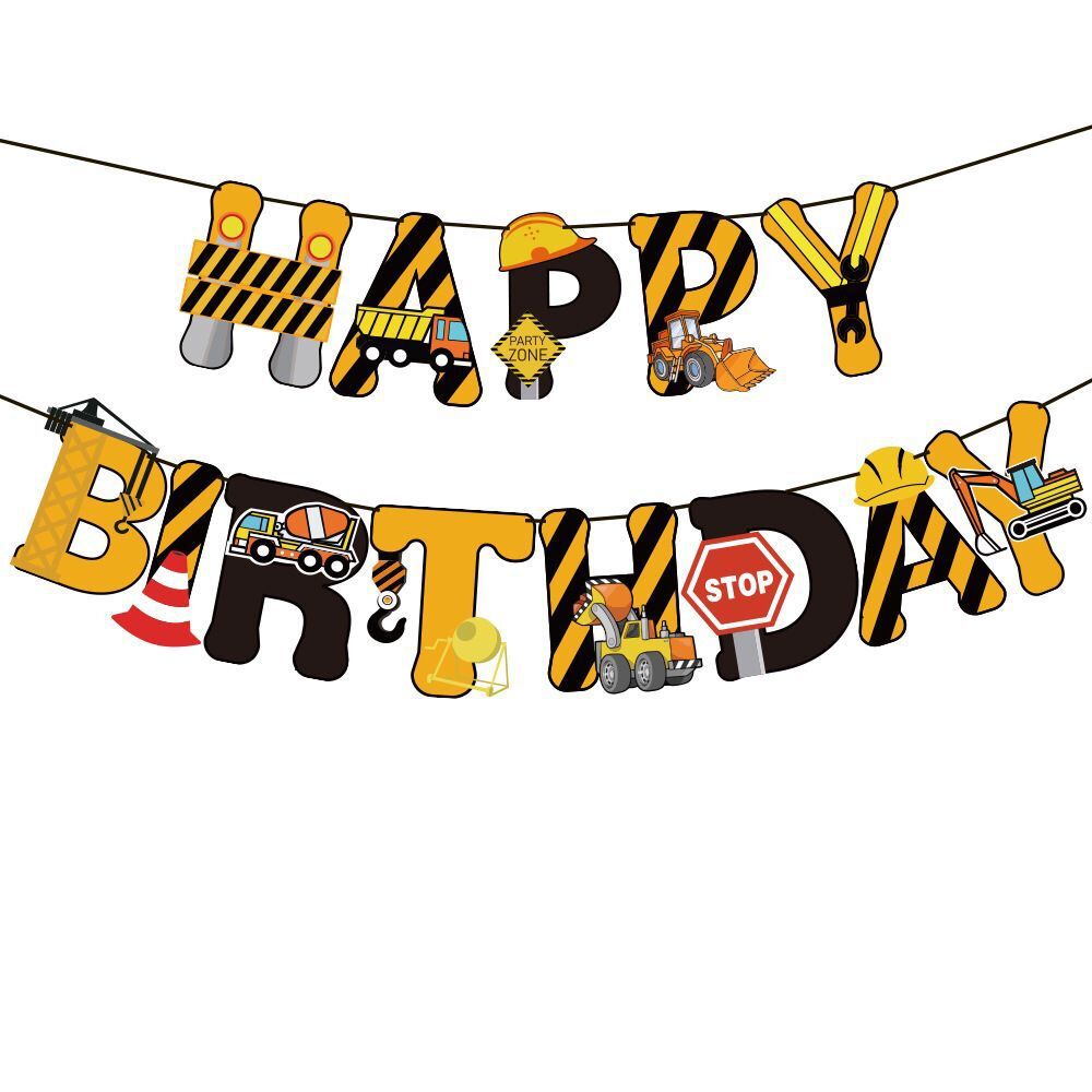 Construction Cars Birthday Party Decorations.