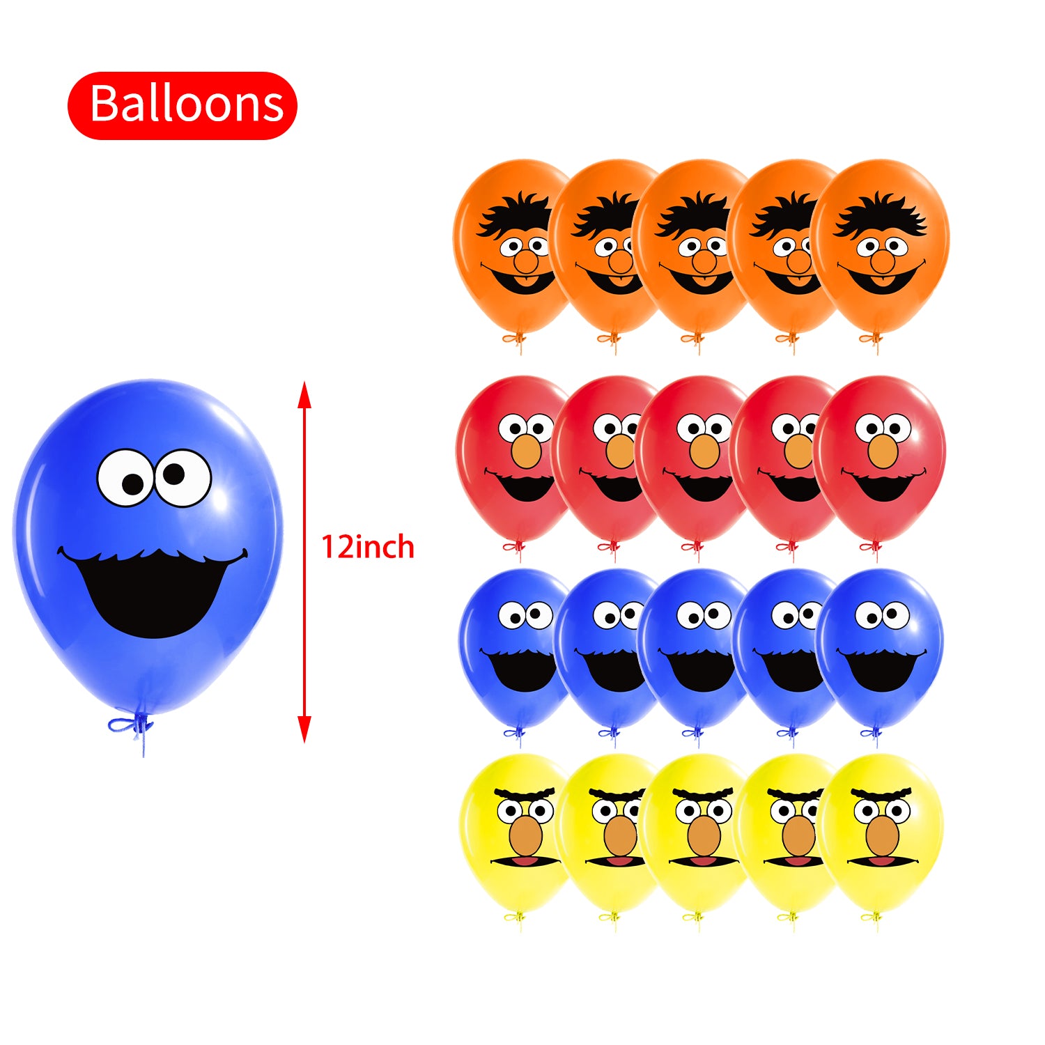 Sesame Street Birthday Party Supplies, Sesame Street Supplies, Party Supply Kits, Party Corner