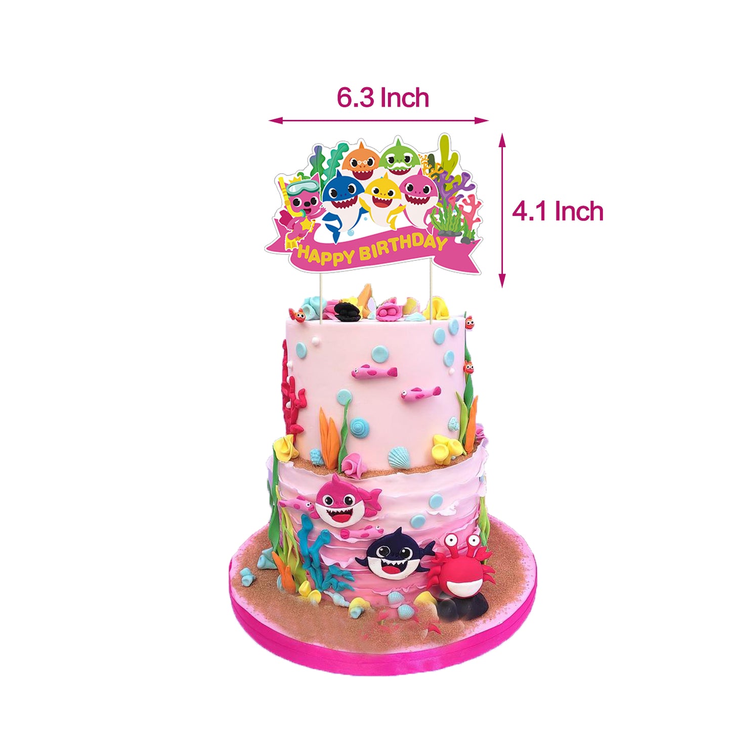 Baby Shark Pink Birthday Party Decorations