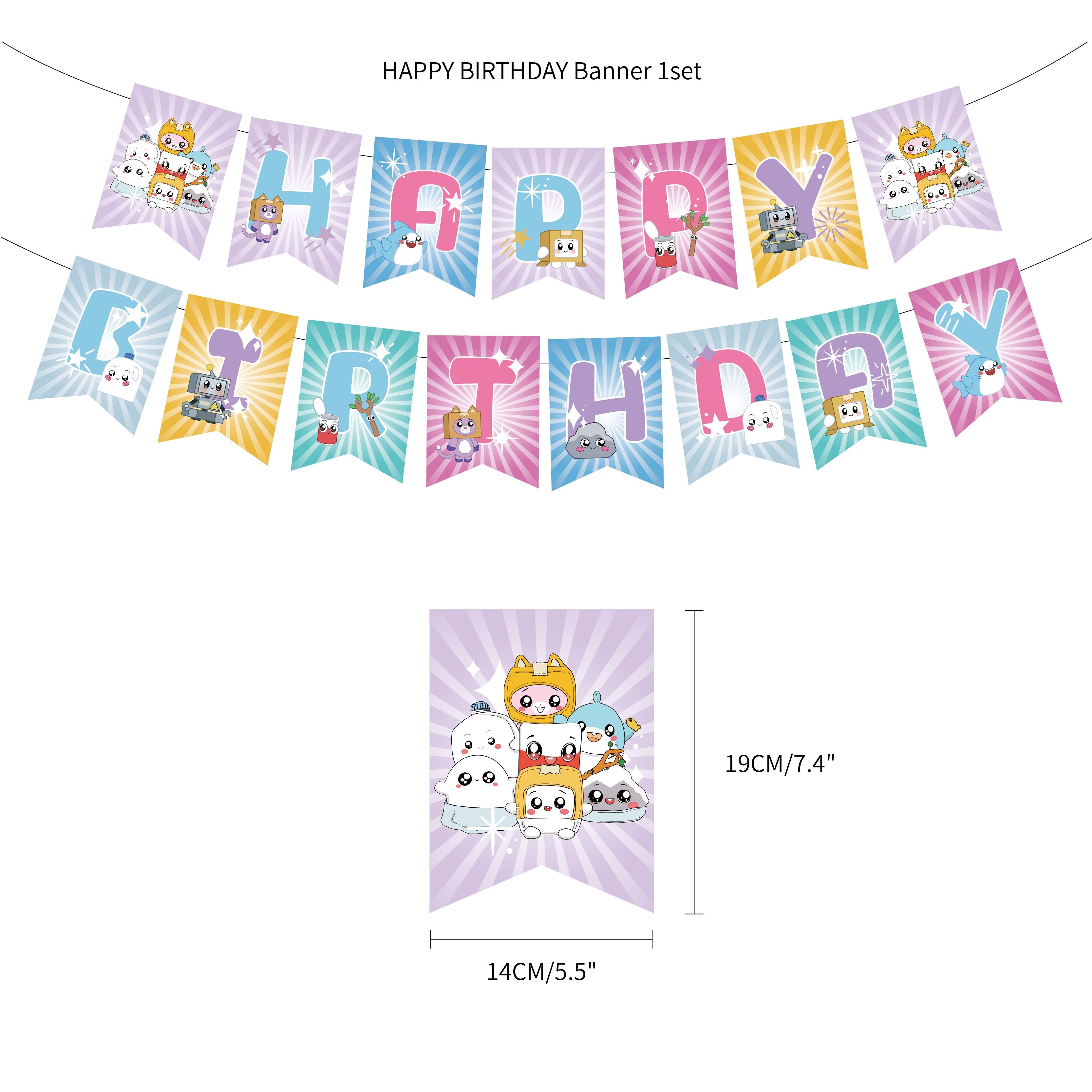 Lankybox Birthday Party Decorations.