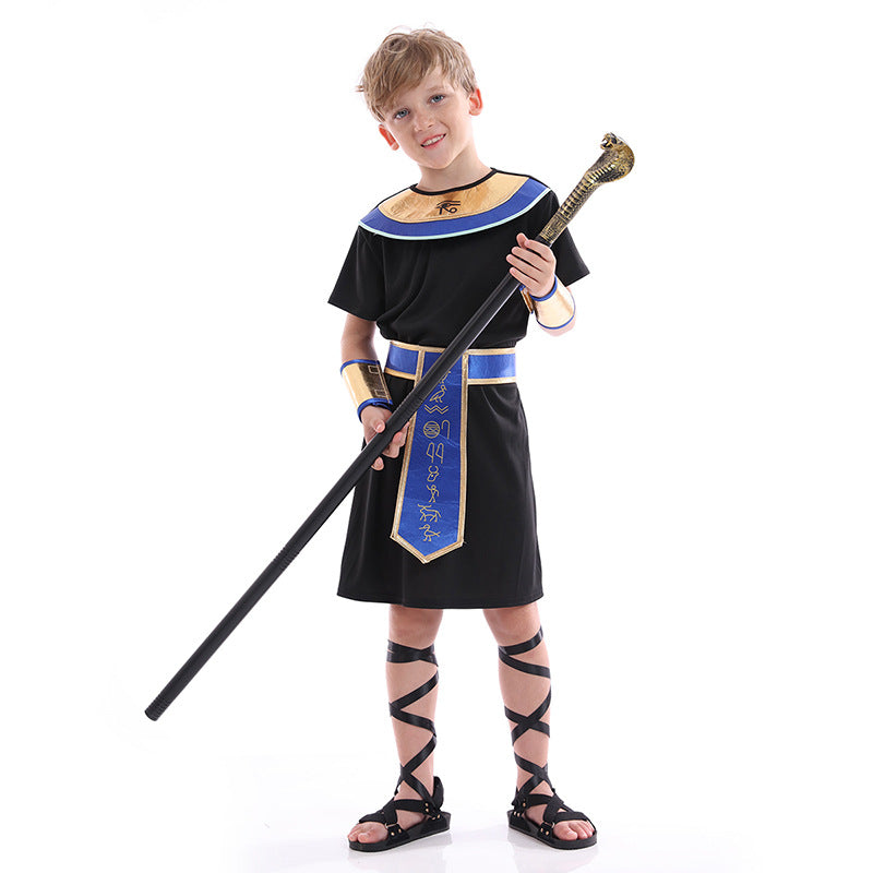 Egyptian Pharaohs Prince Black Costume.
