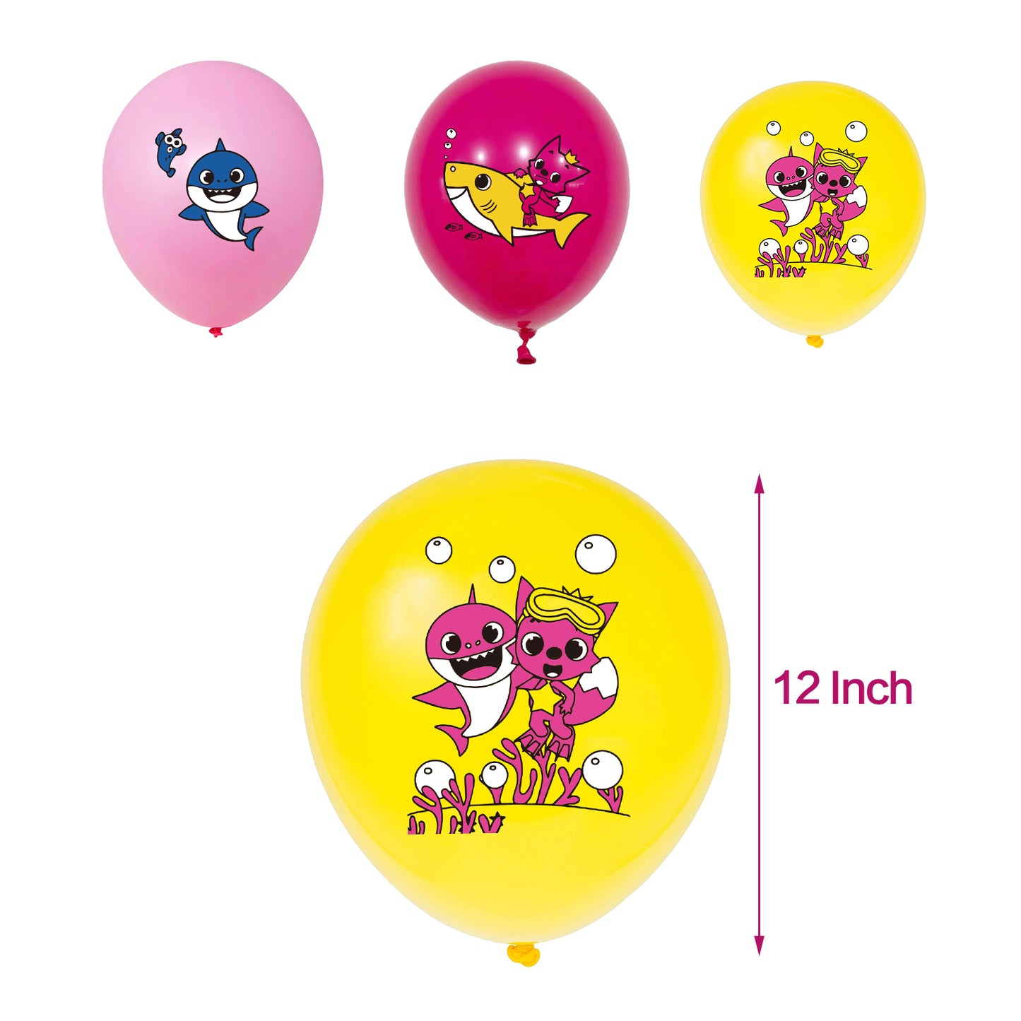 Baby Shark Pink Birthday Party Decorations