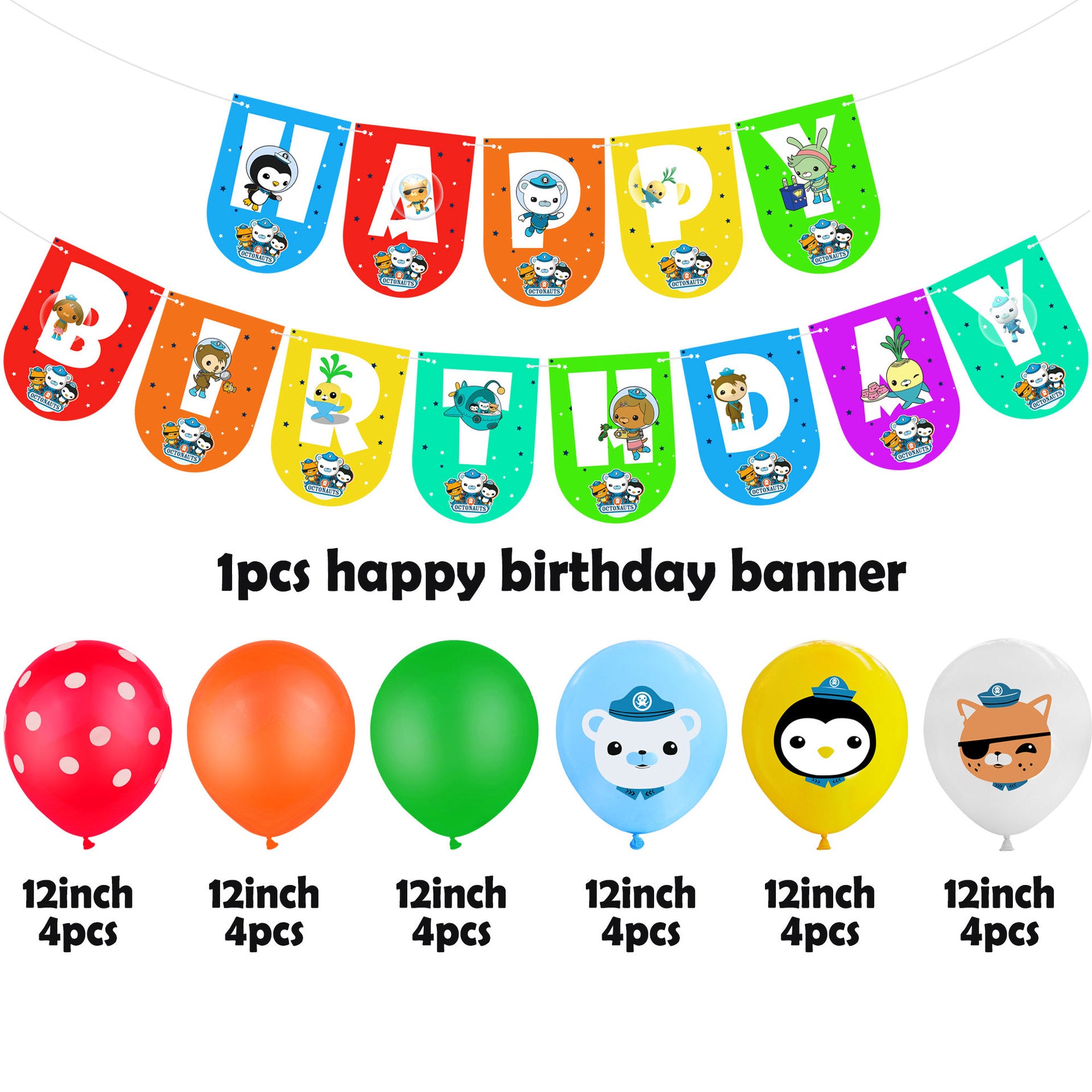 Octonauts Birthday Decorations, Party Corner provides The octonauts birthday decoration supplies in UAE, Saudia, Qatar, Bahrain, and Oman. Get birthday party balloons, and much more. Order now!, Party Supply Kits, Party Corner