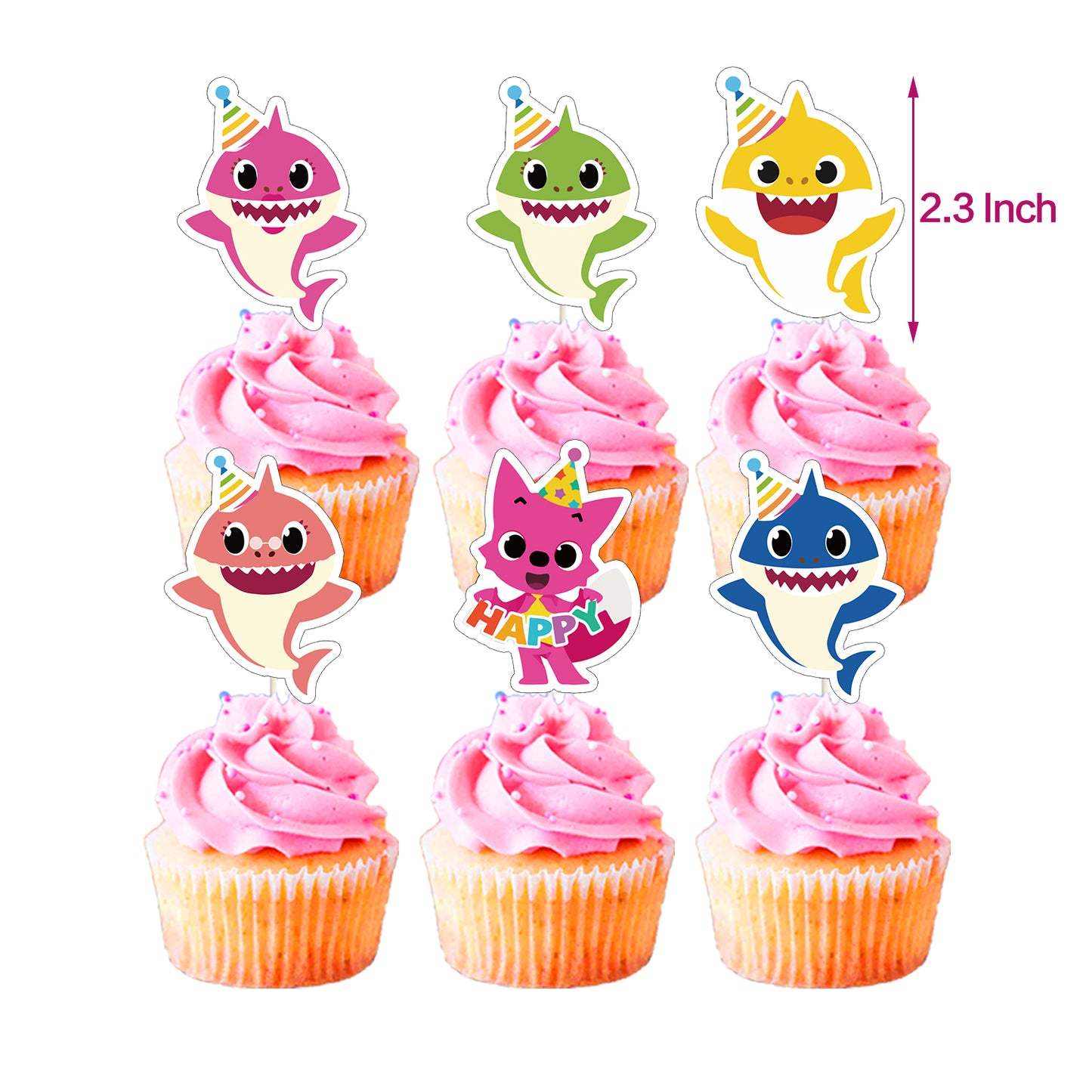 Baby Shark Pink Birthday Party Decorations