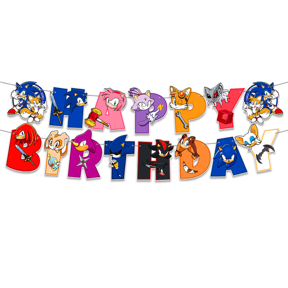 Sonic The Hedgehog Birthday Party Supplies.