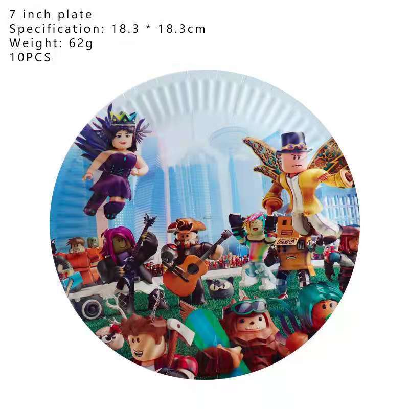 Roblox Red Birthday Party Supplies.