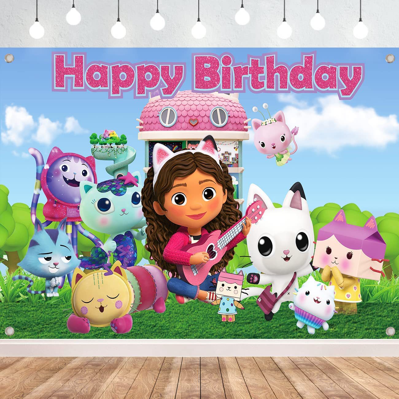 Gabby Dollhouse Birthday Party Decorations.