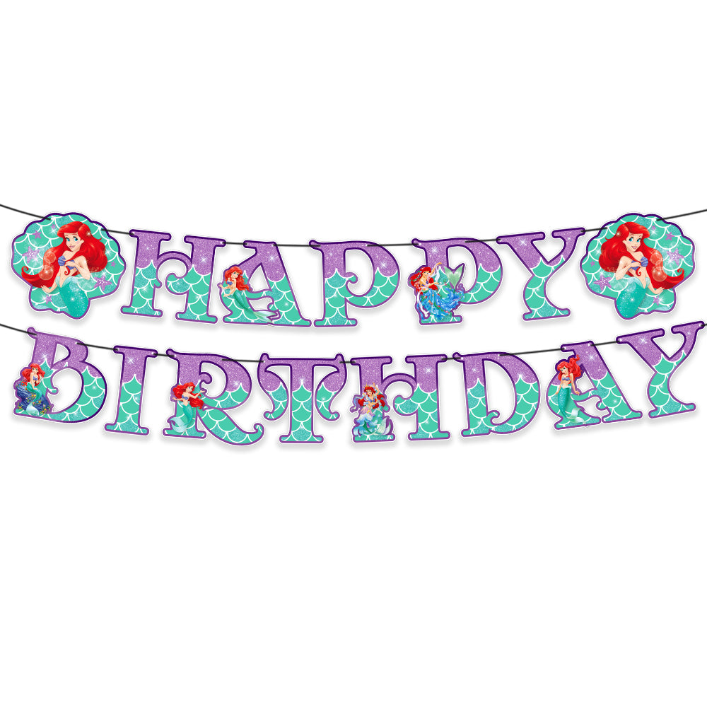 Mermaid Ariel Birthday Decorations.