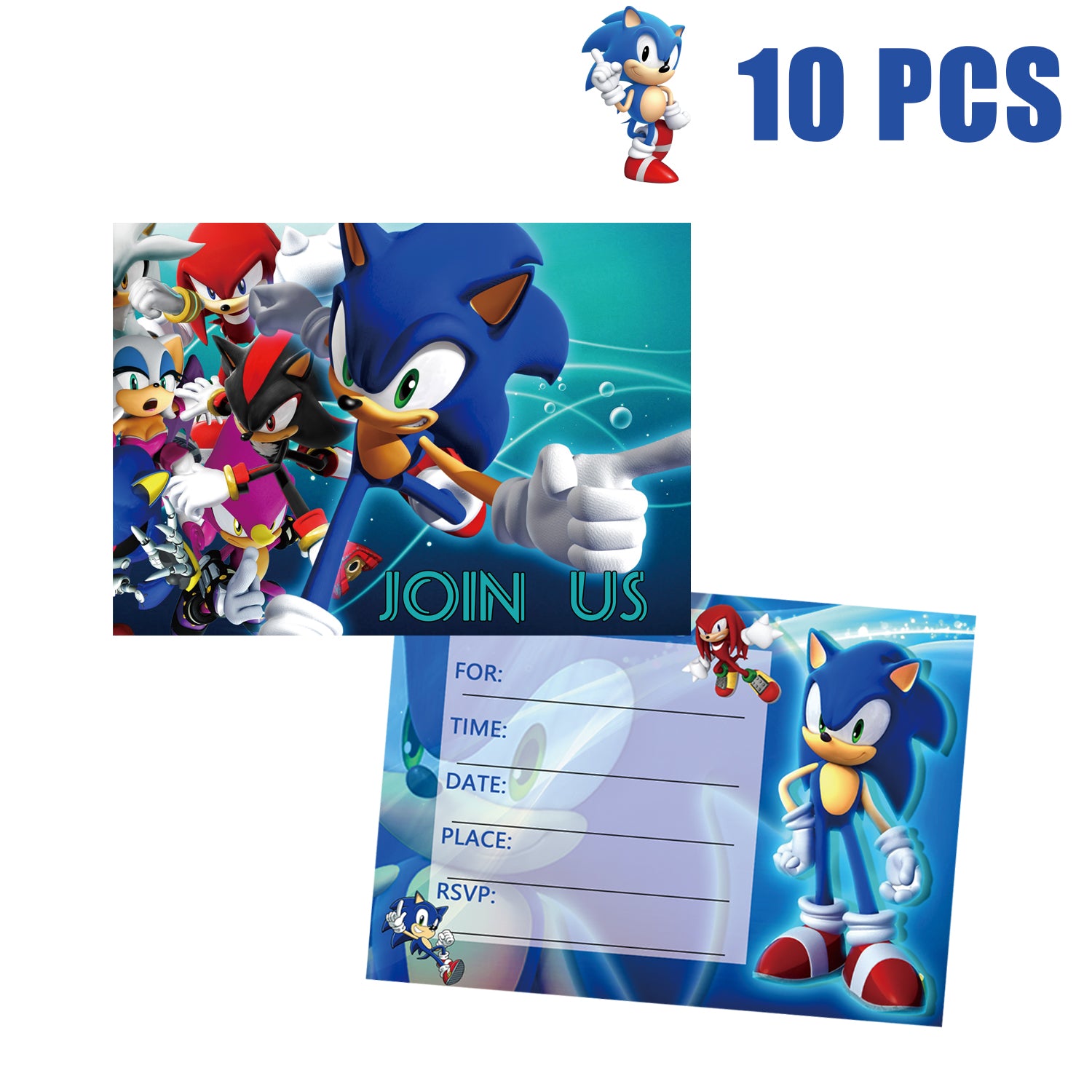 Sonic The Hedgehog Birthday Party Decorations.